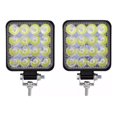 thumbnail image 1 of Par Faros Cuadrado 48w 4x4 Mini Auxiliar Coche Jeep Moto, 1 of 8