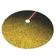 thumbnail image 2 of Kll 36" Christmas Tree Skirt Gold Glitter Gradient Xmas Tree Skirts Mat For New Year Xmas Holiday Party Indoor Outdoor Home Decoration, 2 of 9