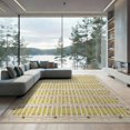 thumbnail image 2 of ODIKA 8'x10' Washable Area Rug Classroom Pencil Coquette Ribbon Border Teacher Preschool School Flowing Dynamic for Dining Room, Large Office, Lounge, Non-Slip Chair-Friendly Mat, 2 of 7