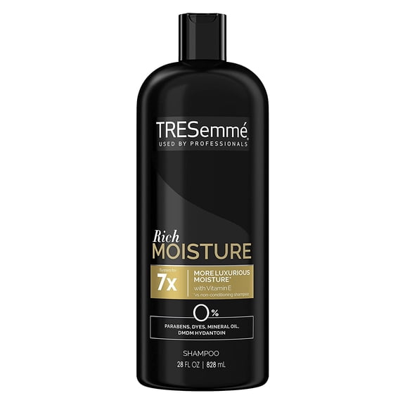 TRESemmé Shampoo for Dy Hair Moisture Rich Professional Quality Salon-Healthy Look and Shine Moisture Rich Formulated with Vitamin E and Biotin, 28 oz