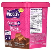 Viactiv Max Formula Milk Chocolate Calcium + Bone Strengthening 60 Soft Chews