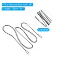 thumbnail image 2 of 12 Strands Bow String Replacement with Bowstring Finger Guards for AMO 68", Black, 2 of 6