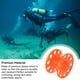 thumbnail image 3 of Wosthever Carrete Carretes de agua Ligero Herramienta portátil Reemplazo Fácil de usar Buceo bajo el agua de larga duración Buceo libre Deportes acuáticos Naranja, 3 of 6