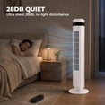 thumbnail image 3 of Alvantor 36" Tower Fan for Bedroom, 28dB Quiet Bladeless Cooling Fan with Remote, 5 Speeds 4 Modes, 12H Timer, 64° Oscillating Standing Fan, 3 of 7