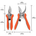thumbnail image 5 of Zenport H358L Curved Blade Micro Trimmer Bypass Shear, 6.5-Inch, 2 Inch Blades, Orange - 10 Pack, 5 of 5