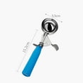 thumbnail image 2 of Cuchara para helado Wamans Premium con gatillo, de acero inoxidable, de metal resistente, apta para lavavajillas, ideal para yogur helado, helados y helados. Artículos en liquidación., 2 of 6