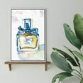 thumbnail image 4 of wall26 Framed Canvas Wall Art Chic Dior Perfume Bottle with Yellow and Pink Paint Splashes Pop Culture Fashion Watercolor Modern Art Glam Expressive for Living Room, Bedroom, Office - 24x36 inches, 4 of 4