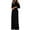 Black, variant on Jumpsuits For Women Summmer Dressy Wedding Womens Fashion Wide Leg Pants Solid Short Sleeve V-Neck Tops Jumpsuits