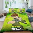 thumbnail image 2 of Ben 10 Themed Bed Sheet Set Three Piece Set 53x79 Inches Comfortable And Skin Friendly Unique Design Creating A Star Studded Night Home Decor Gifts For Family Friends fans, 2 of 6