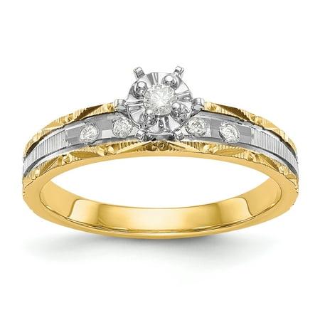 Gold Wedding Band Set - ICE CARATS 14kt Yellow Gold Trio Engagement Band Ring Size 6.00 Side Stone Wedding Set Fine Jewelry Ideal Gifts For Women Gift Set From Heart