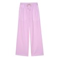 thumbnail image 4 of LEBONYARD Trousers for Women High Waisted,Womens Pants Plus Size Clerance Elastic Waist,Women's Mid-waist Pocket Overalls Casual Pants In Spring and Summer Pink L, 4 of 5
