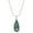 Necklace, variant on Tear Drop Abalone Shell Earring Rhodium Plated E0148