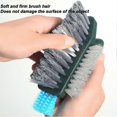 thumbnail image 3 of 3 Sided Scrub Brush for Tile Grout V Shaped Multifunctional Ergonomic Handle Tile Joints Scrubber Brush for Household Use, 3 of 5