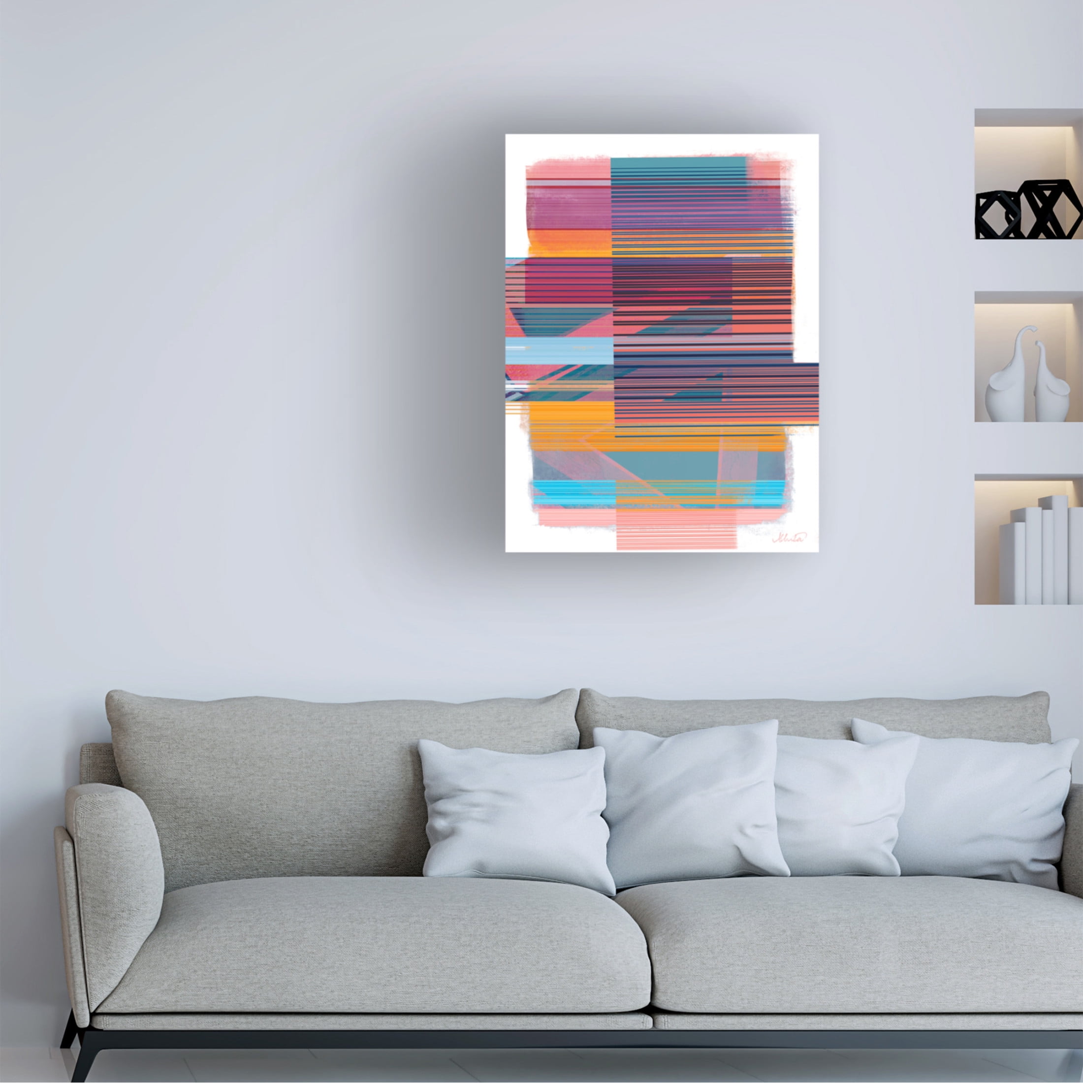 Canvas Wall Art - Ishita Banerjee 'Ephemeral Bind' Wall Art for Living Room, Bedroom, or Office Décor by Trademark Fine Art - 35 x 47 Inches