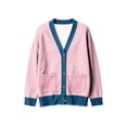 thumbnail image 5 of uublik Women's Cardigan Pink Casual Long Sleeve Button Down Classic Jacket Fall Coat, 5 of 5