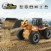 NANXI 1/18 Metal Shovel Remote Control Tractor Loaders Toys for Kids 6 Channel 4WD Remote Control Construction Vehicles with Lights
