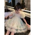 thumbnail image 1 of New Girls Sweet Dresses For Child Fluffy Puff Tutu Frocks Kids Princess Dress Birthday Party Gown Vestidos Baby Evening Clothes3T(Size 110) Gao Jinjia LED, 1 of 2