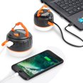 thumbnail image 2 of Luz de camping 2 en 1 y banco de energía de 5200 mAh, luz de camping portátil IP54 para camping, trabajo, caza, tienda de campaña, pesca, senderismo, con cable USB JFHHH pequeña, 2 of 5