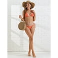 thumbnail image 5 of DARING DIVA Women's Polka Dots Halter Bikini Sets X-Small Orange, 5 of 6