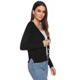 thumbnail image 2 of Purcoar Women's Knitted Button Cardigan Long Sleeve Lightweight Cardigan, 2 of 8