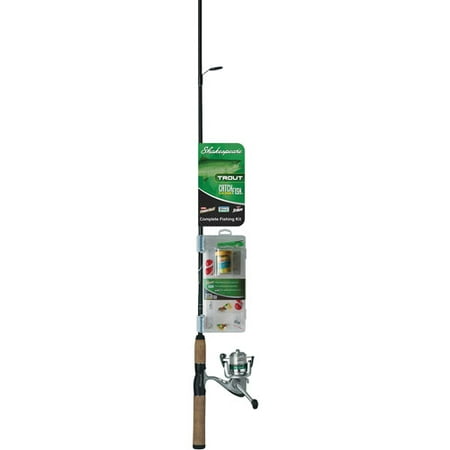 - Shakespeare Catch More Fish Trout Light Power Spinning Combo, 2pc, 1-Bearing
