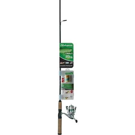 Shakespeare Catch More Fish Trout Light Power Spinning Combo, 2pc, (Best Trout Fishing Rod And Reel Combo)