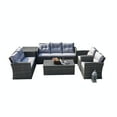 thumbnail image 2 of Abrihome Popular Patio Wicker Sectional Sofa with Storage Box, 6 Pieces, 2 of 9