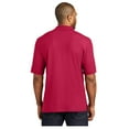 thumbnail image 2 of Port Authority Men's Silk Touch Polo Shirt With Pocket Red Small, 2 of 3