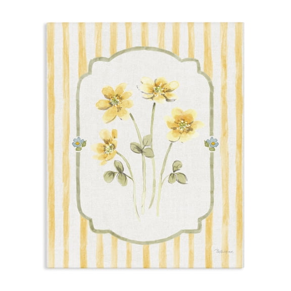 Stupell Industries Sweet Honey Flowers Canvas Wall Art, design by Beth Grove
