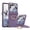 Purple, variant on Vizvera for Samsung Galaxy Z Flip 7 Case with Ring Holder & Screen Protector & Hinge Protection,Wireless Charging,Skin Feel Matte PC,Shockproof Phone Case-Rose Red