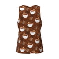 thumbnail image 5 of Xecao Sloths Need More Coffee Men's Tank Top Workout Quick Dry Sleeveless Gym Jogging Muscle Shirts Summer Swim Beach Tops, 5 of 9