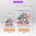 thumbnail image 5 of Democratic Beagle Making Woof Count Election 2024 Acrylic Plaque Sign Ashwood Base Beagles Dog Lover Gifts Idea Home Desk Decor - 01001, 5 of 5