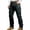 Black, variant on Men's Casual Retro Cargo Work Pants - Straight Fit Tactical Trousers with Multi-Pockets, Durable Vintage Denim Style Outdoor Slacks for Men (Khaki, 3XL)