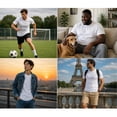 thumbnail image 6 of MANARC Men’s 100% Cotton T Shirt – Crew Neck, Short Sleeve, Regular Fit | Soft Breathable Fabric | Premium Everyday Basic Comfort Fit Large White Plain Tee for Casual & Daily Wear, 6 of 7
