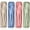 Light Blue + Light Green + Pink + Beige, variant on thovorrnl Travel Utensils with Case, 4-Pieces Reusable Utensils Plastic Cutlery Knife Fork Spoon Set