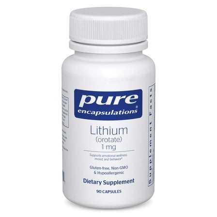Pure Encapsulations Lithium (Orotate) 1 mg | Support for Calmness and Behavior | 90 Capsules