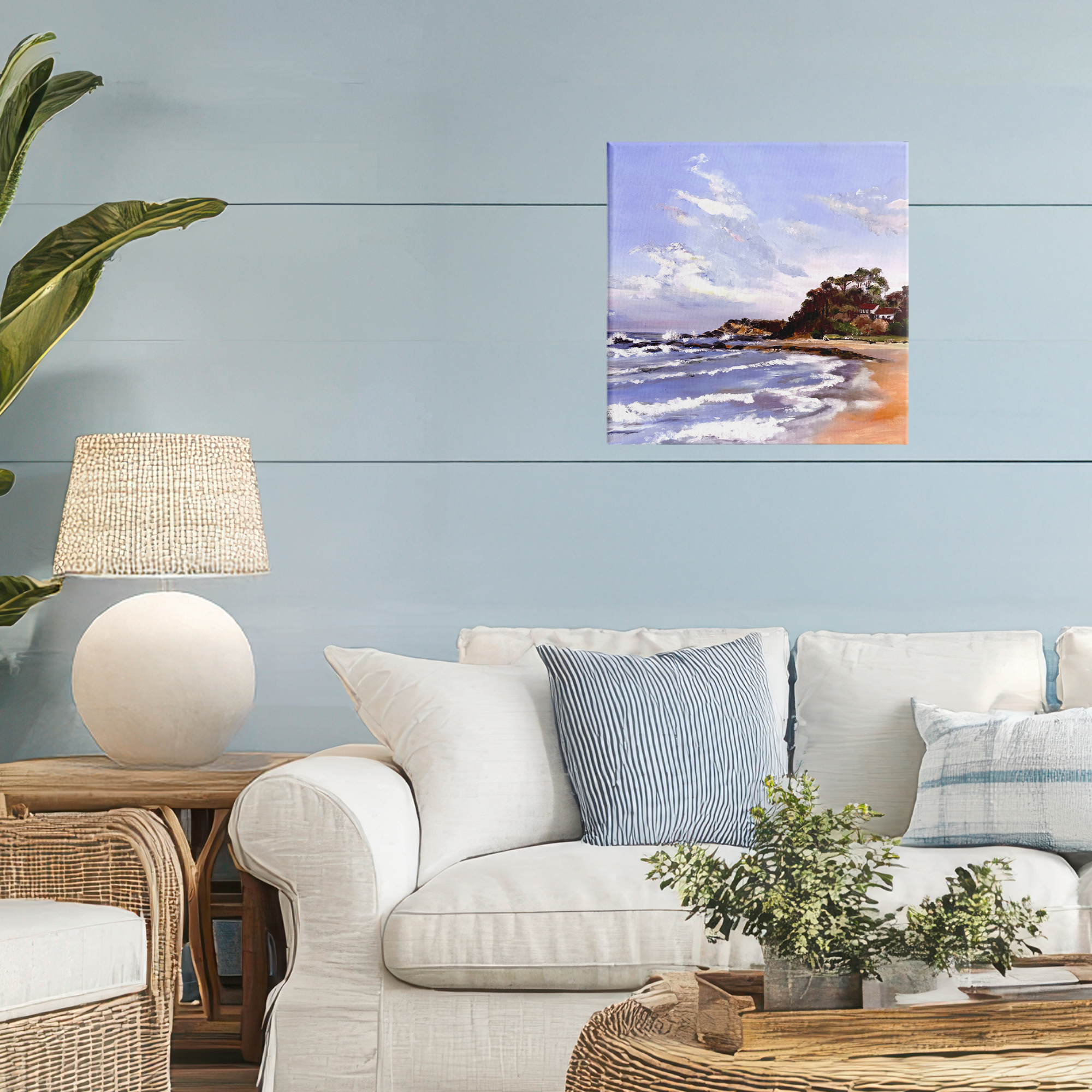 Malua Bay Seascape Canvas Wall Art, design by Patricia Reynolds