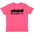 thumbnail image 3 of Inktastic Orlando Florida Skyline City Youth T-Shirt, 3 of 5