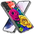 thumbnail image 2 of MUNDAZE Samsung Galaxy S21 Vintage Pastel Abstract Colorful Pink Yellow Blue Roses Double Layer Phone Case Cover, 2 of 5