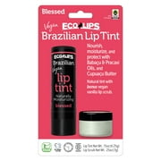 Eco Lips Vegan Brazilian Lip Tint Scrub Combo Pack - Blessed/Dusty Rose and Vanilla Lip Scrub