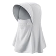 thumbnail image 2 of Cara Bufanda Pañuelo unisex para la cara, pañuelo deportivo fino de seda helada para pescar a caballo (gris claro) Sywqhk Para Estrenar, 2 of 9