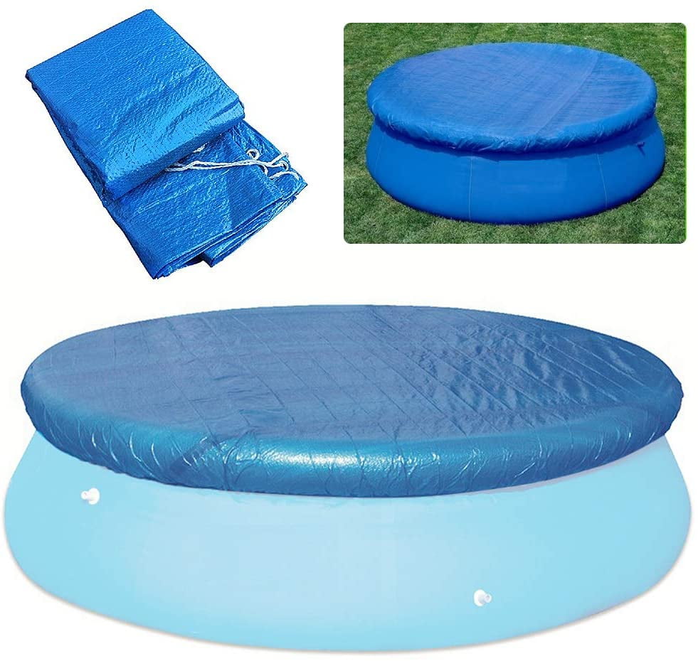 Inflatable Swimming Paddling Pool Dust Cover, Swimming Pool Cover Fast Set Pool Cover 8ft