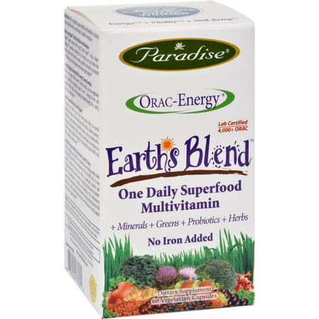 Paradise Herbs Orac-Energy Multi without Iron - 60 (Best Iron Supplement For Anemia Without Constipation)