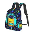thumbnail image 2 of Geometry Dash Casual Daypack Student Satchel Lightweight Backpack Rucksack Fashion Printed School Bag, 2 of 9