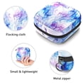 thumbnail image 3 of Sanitary Napkin Storage Bag for Girls Women, Portable First Period Pads Bag Tampons Holder Girls Travel Makeup Bag, Large Capacity Purple and Blue Marble Watercolor Pattern, 3 of 6