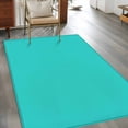 thumbnail image 3 of Turquoise Area Rugs 4x6 for Living Room, Farmhouse Solid Teal Color Modern Art Non Slip Washable Rug Runner, Low Pile Indoor Floor Carpet Mat Bathroom Rugs for Bedroom, Kids Room, 3 of 9