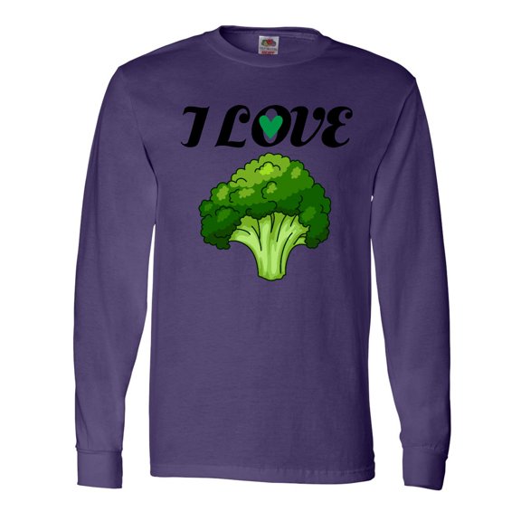 Inktastic I Love Broccoli Long Sleeve T-Shirt