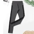 thumbnail image 4 of Fewfanhot Women's High-Waisted Yoga Leggings with Mesh Panel, Stretchy Breathable Full Length Workout Pants, Stylish Athletic Bottoms for Yoga, Gym & Fashion, 4 of 9
