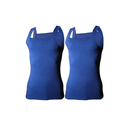 En Oferta 2-4 Packs Men S G-Unit Style Cotton Tank Tops Square Cut Muscle Rib A-Shirts (4X-Large Navy 2 Pack)