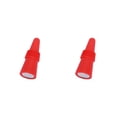 thumbnail image 2 of Billuyoard Botellas de vino Tapones de silicona Tapas Bebida Reutilizable A prueba de fugas Tapón de acero inoxidable Accesorios en forma de cono Rojo 2piezas, 2 of 6
